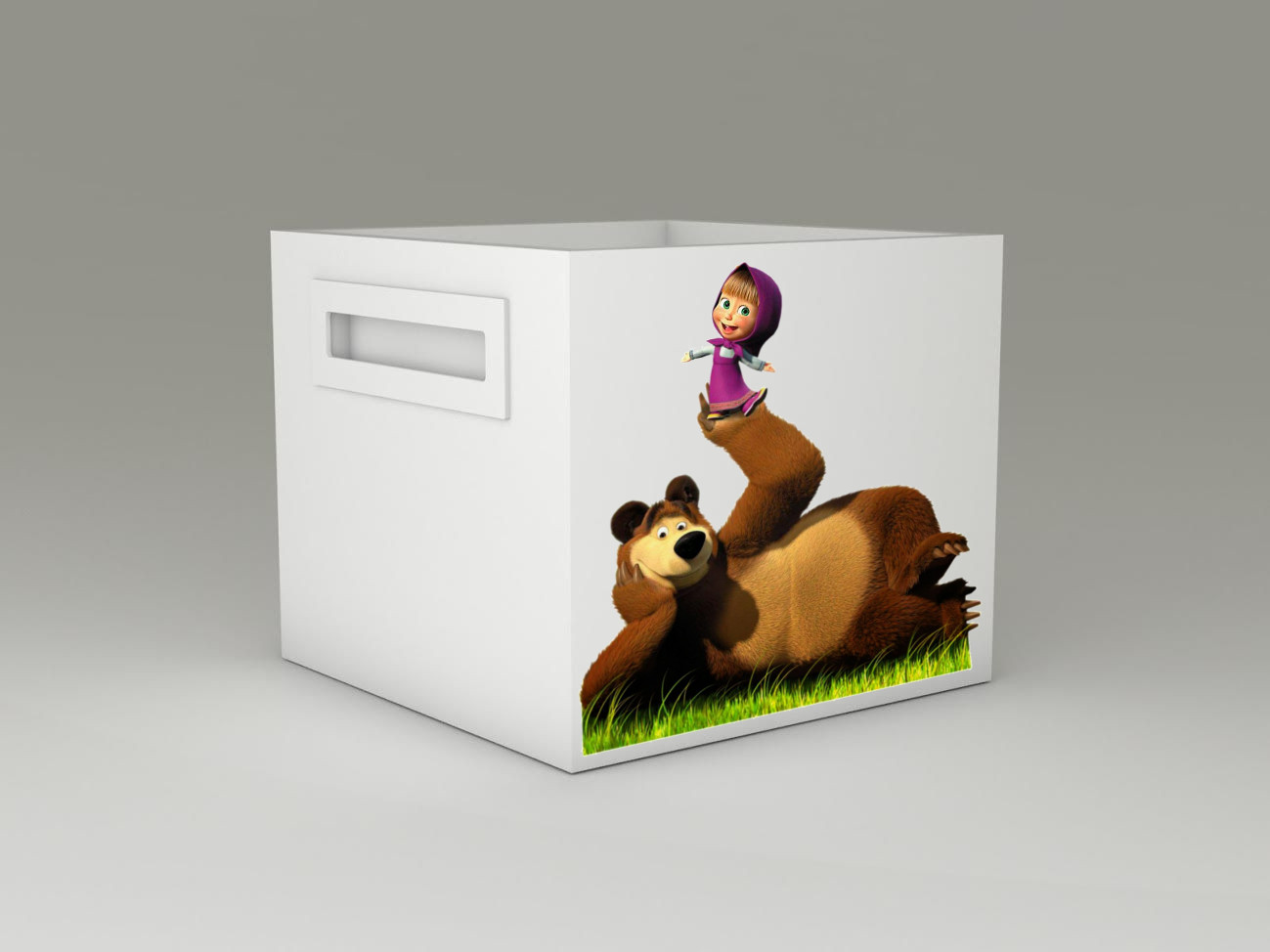 Becks úložný box na hračky  Máša a medveď